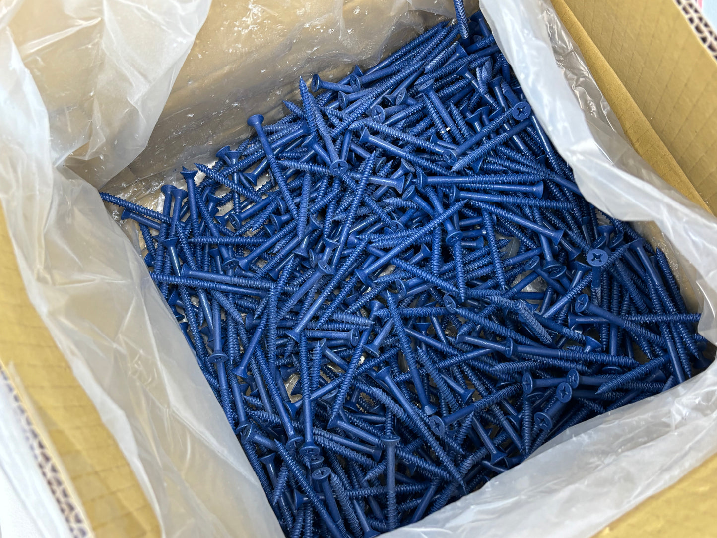 Hex Head Blue Concrete Screw Anchors for Concrete, Masonry, Block, Brick and Wood Fastening