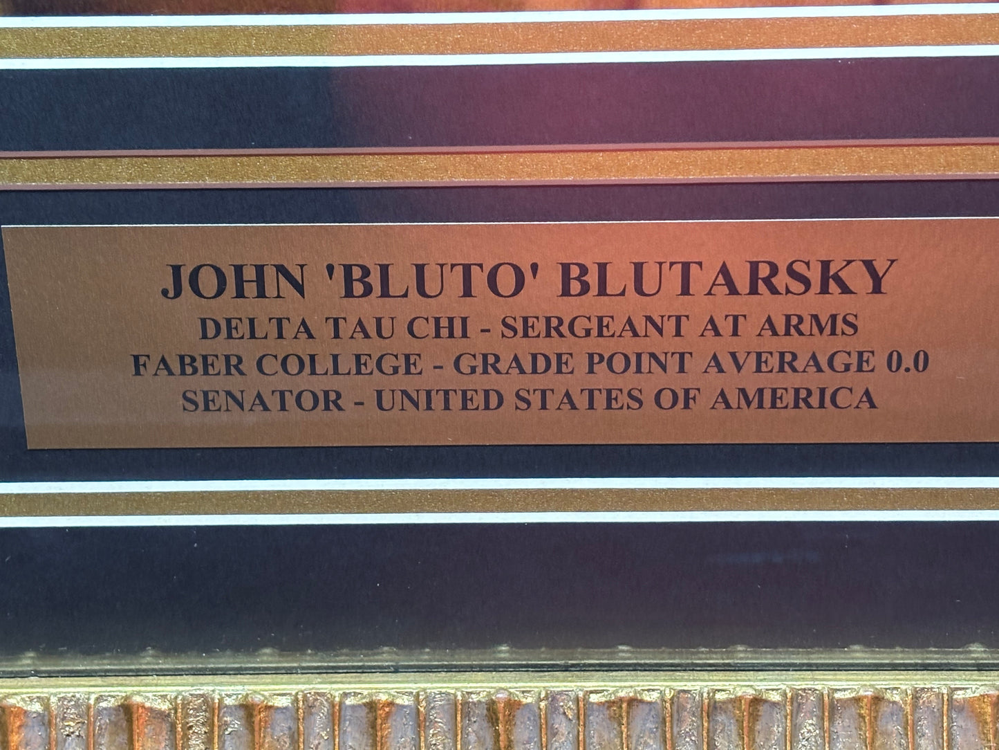 John Belushi “Bluto Blutarsky” Framed Picture – Classic Animal House Decor