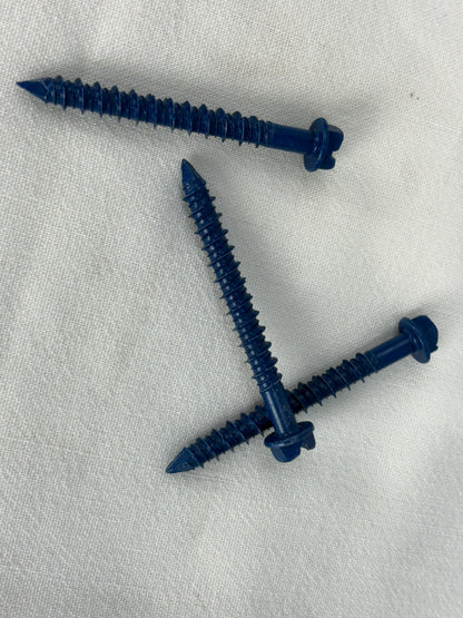 CONFAST 1/4" x 2-1/4" Hex Head Concrete Screw for Anchoring to Masonry, Block or Brick