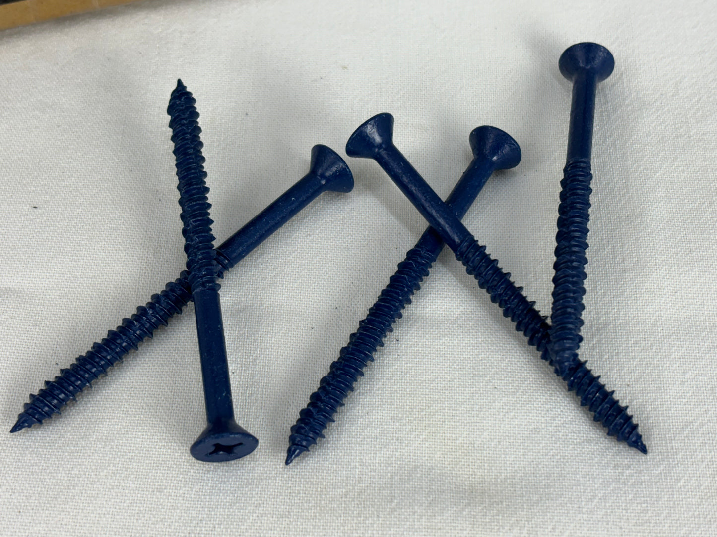 Hex Head Blue Concrete Screw Anchors for Concrete, Masonry, Block, Brick and Wood Fastening