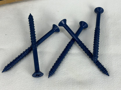 Hex Head Blue Concrete Screw Anchors for Concrete, Masonry, Block, Brick and Wood Fastening