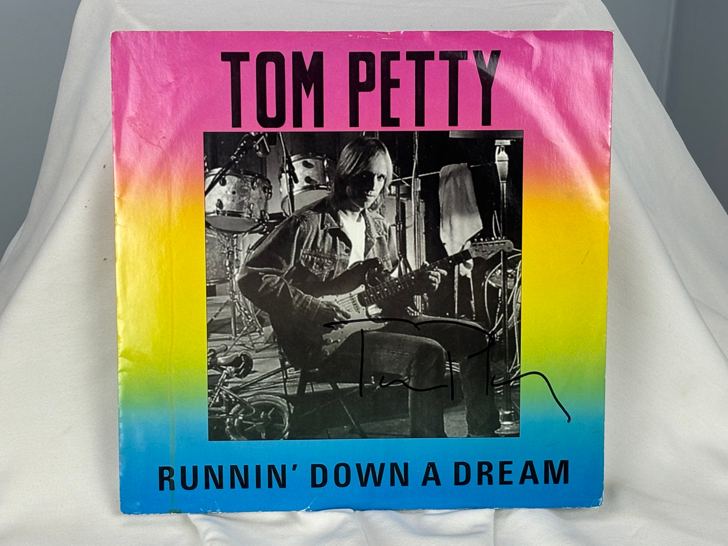 Tom Petty Autographed “Runnin’ Down a Dream” EP – Signed Album Cover – COA Included