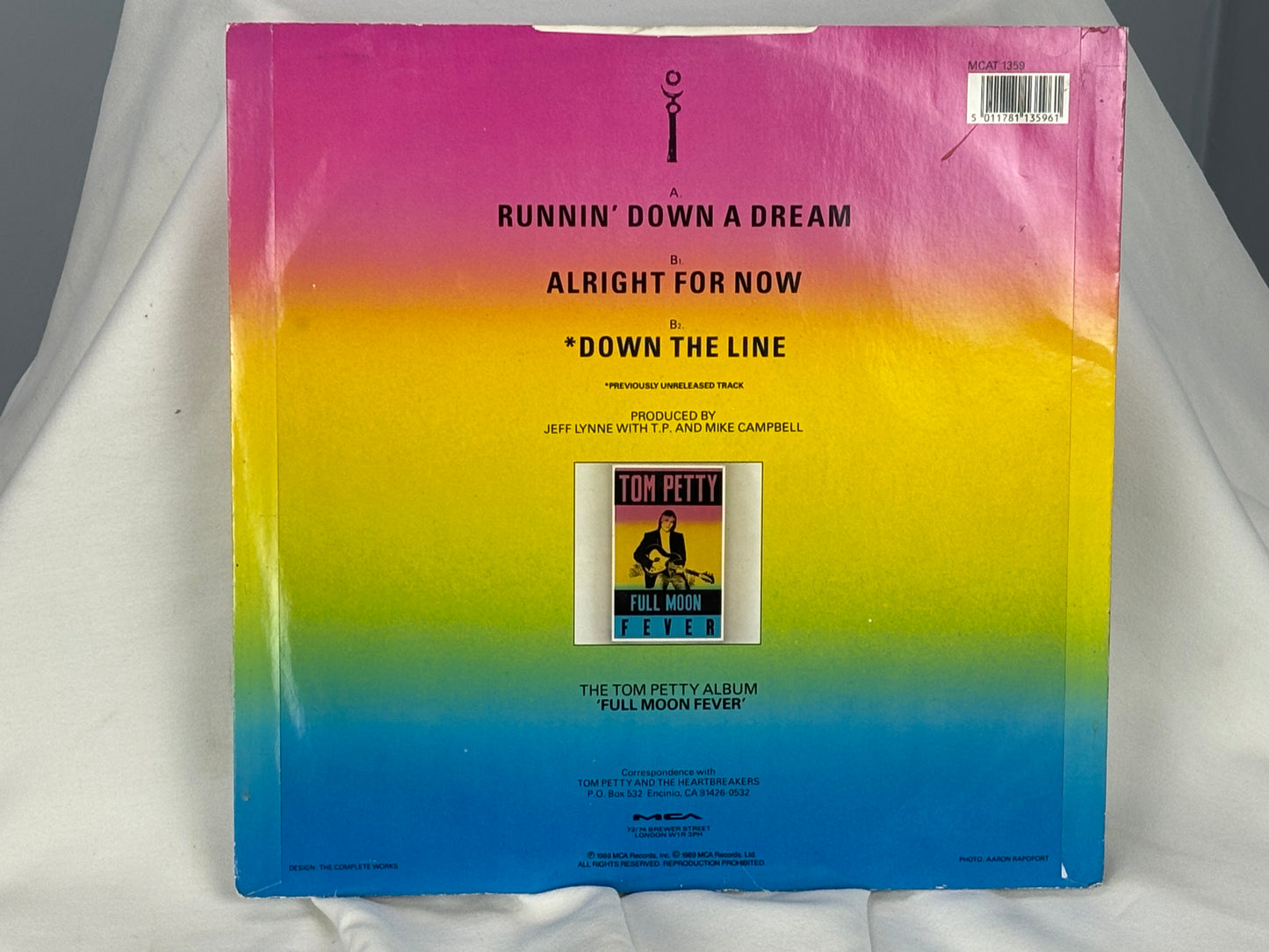 Tom Petty Autographed “Runnin’ Down a Dream” EP – Signed Album Cover – COA Included