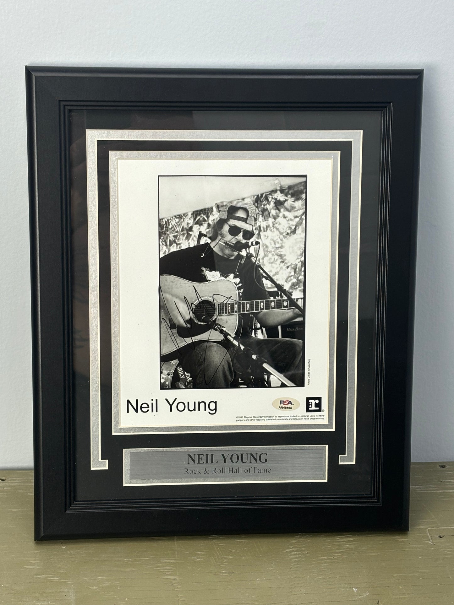 Neil Young Autographed 8x10 Photograph – PSA/DNA Certified – Framed Display