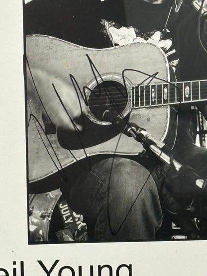 Neil Young Autographed 8x10 Photograph – PSA/DNA Certified – Framed Display
