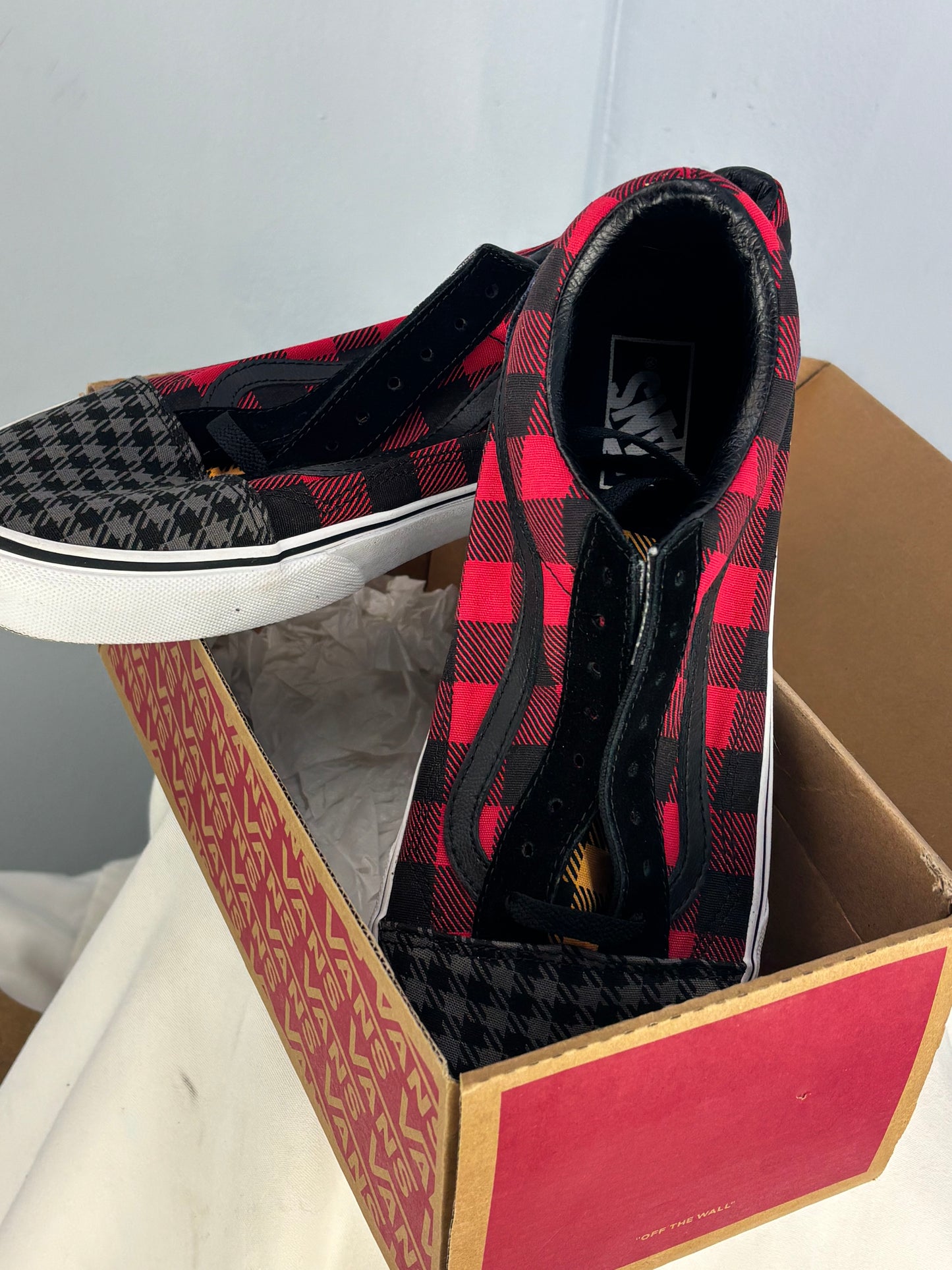 Vans Old Skool – Plaid & Houndstooth – Original Box