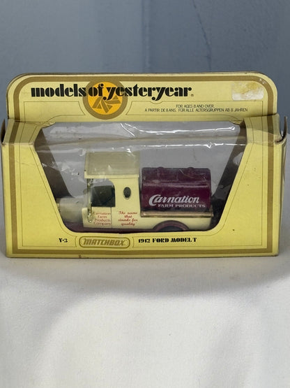 Matchbox Models of Yesteryear Y-3 – 1912 Ford Model T “Carnation” – Boxed