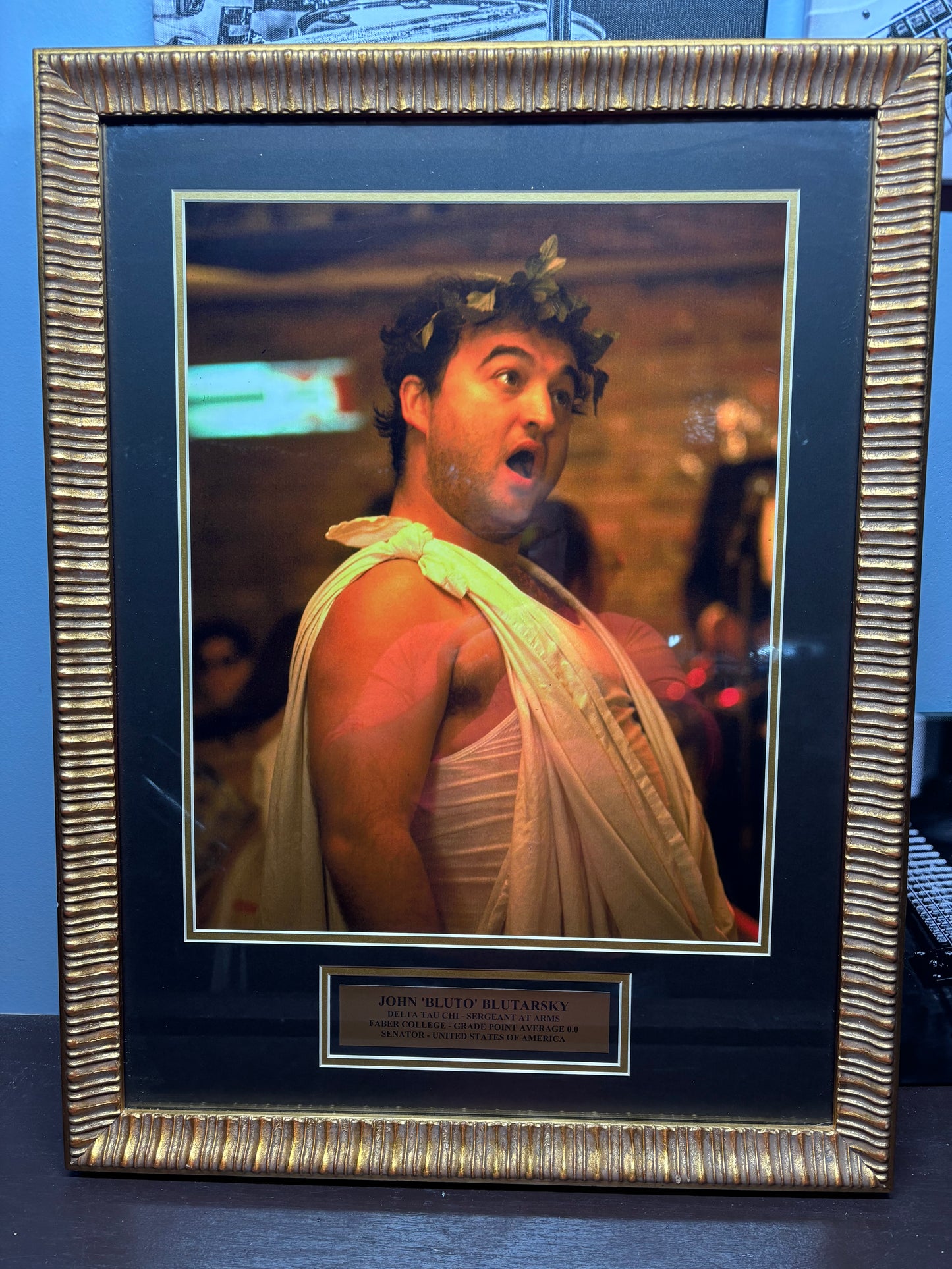 John Belushi “Bluto Blutarsky” Framed Picture – Classic Animal House Decor