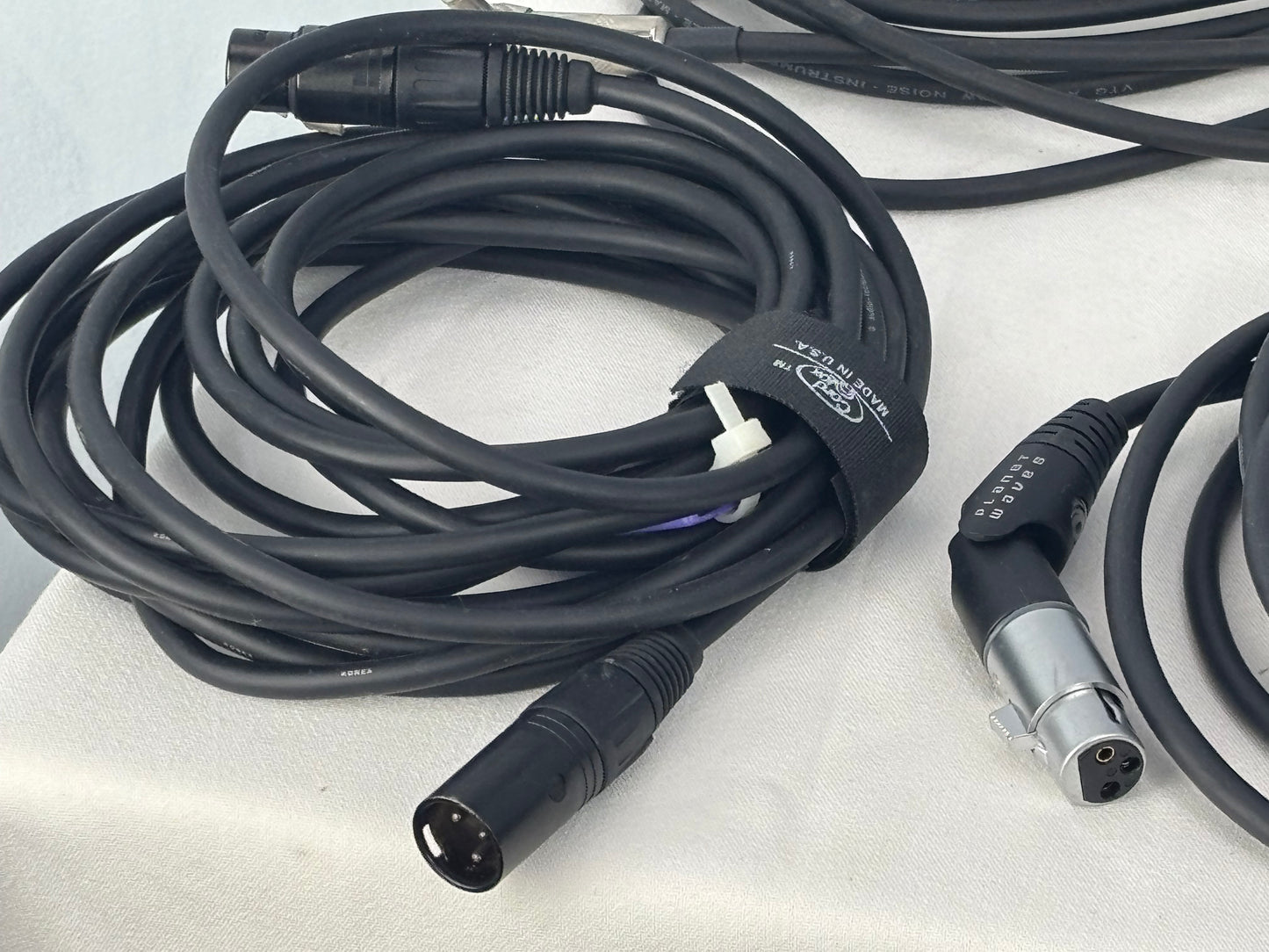 Pro Audio Cable Lot – Planet Waves/D’Addario + Assorted XLR & 1/4” Cables (Multiple Lengths)