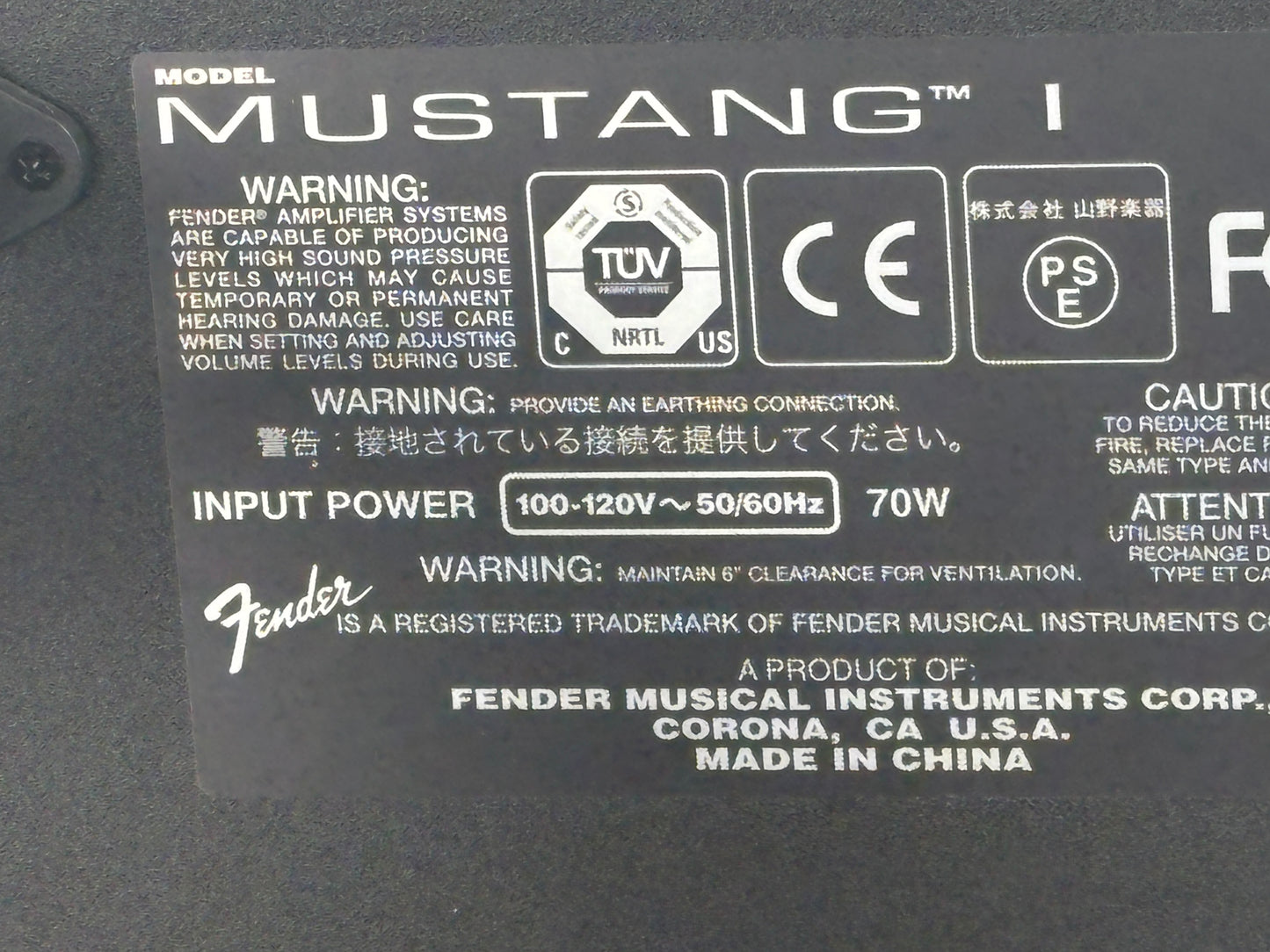 Fender Mustang I Guitar Amplifier – 20W Modeling Combo w/ Effects & USB