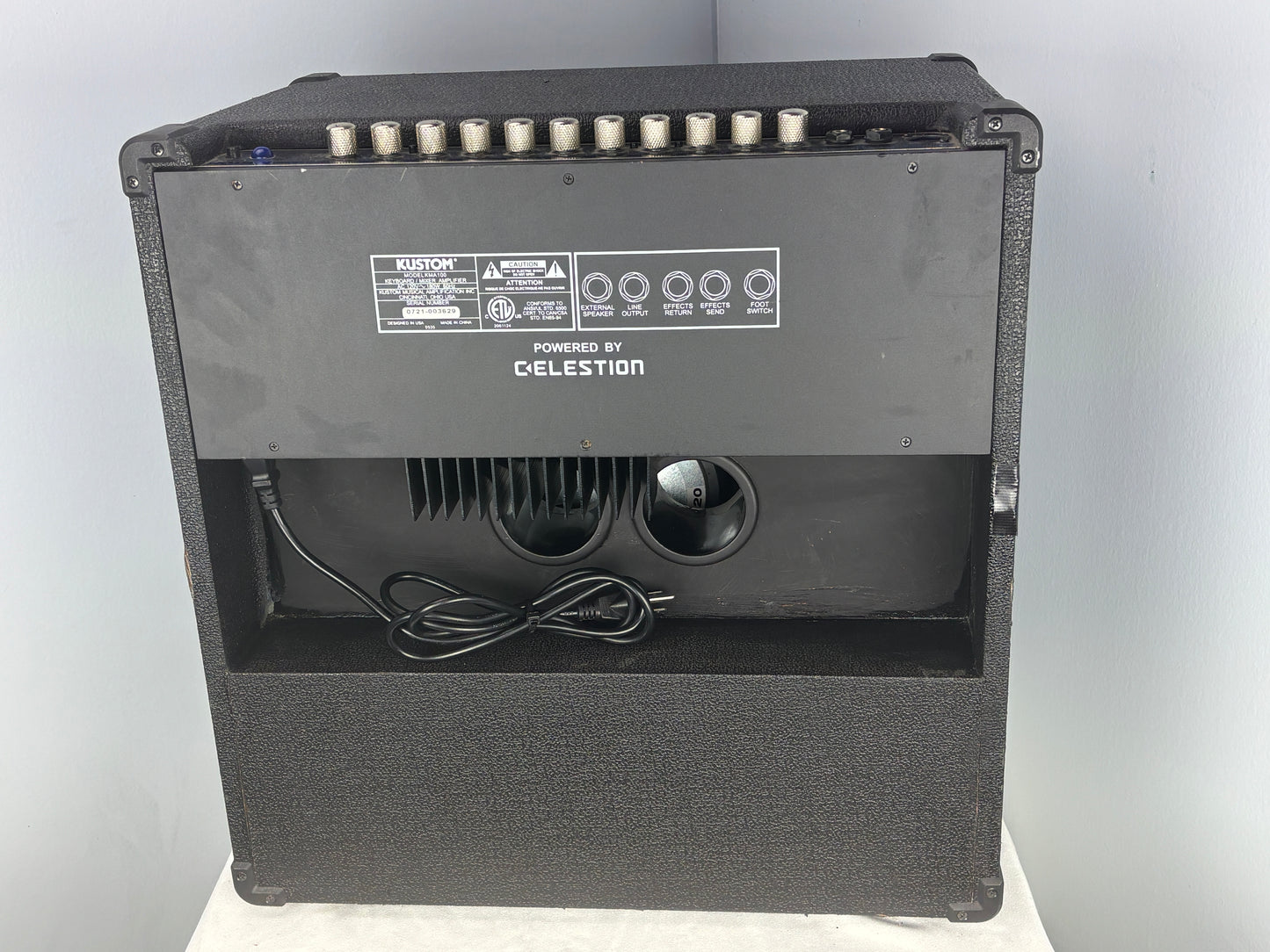 Kustom KMA100 Keyboard / Mixer Amplifier – 100W – Celestion Speaker – Multi-Input PA Style Amp