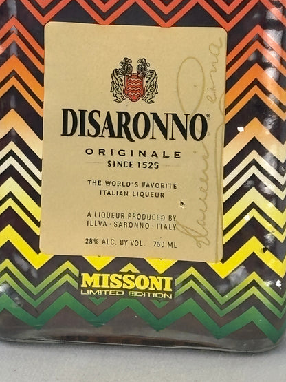 Disaronno Originale Missoni Limited Edition Bottle – Sealed – Italian Designer Collectible