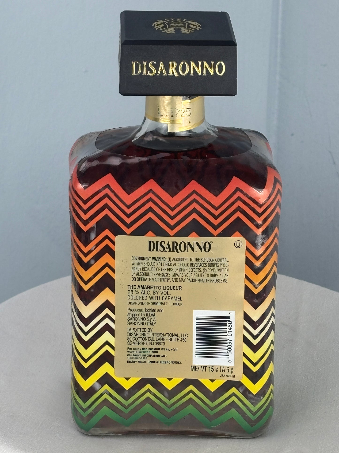 Disaronno Originale Missoni Limited Edition Bottle – Sealed – Italian Designer Collectible