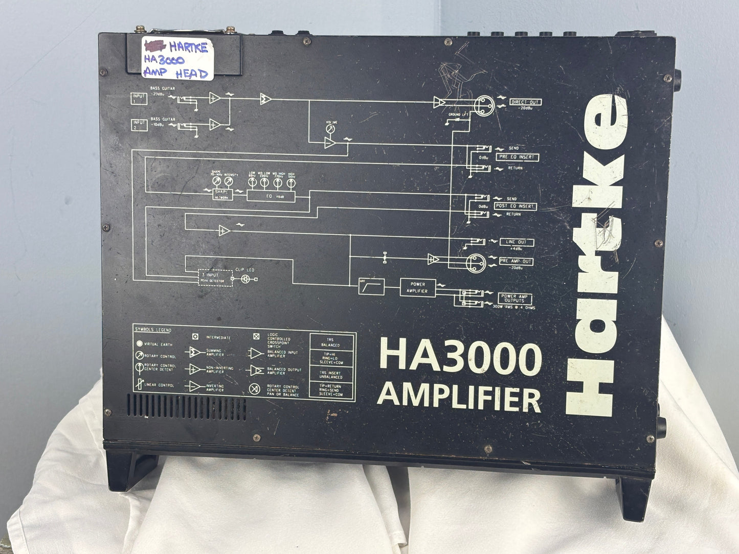 Hartke HA3000 Bass Amplifier Head – 300W Rackmount – Solid Performer