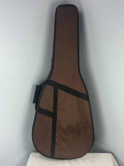 Padded Acoustic Guitar Gig Bag – Brown w/ Plush Interior – Dreadnought Fit