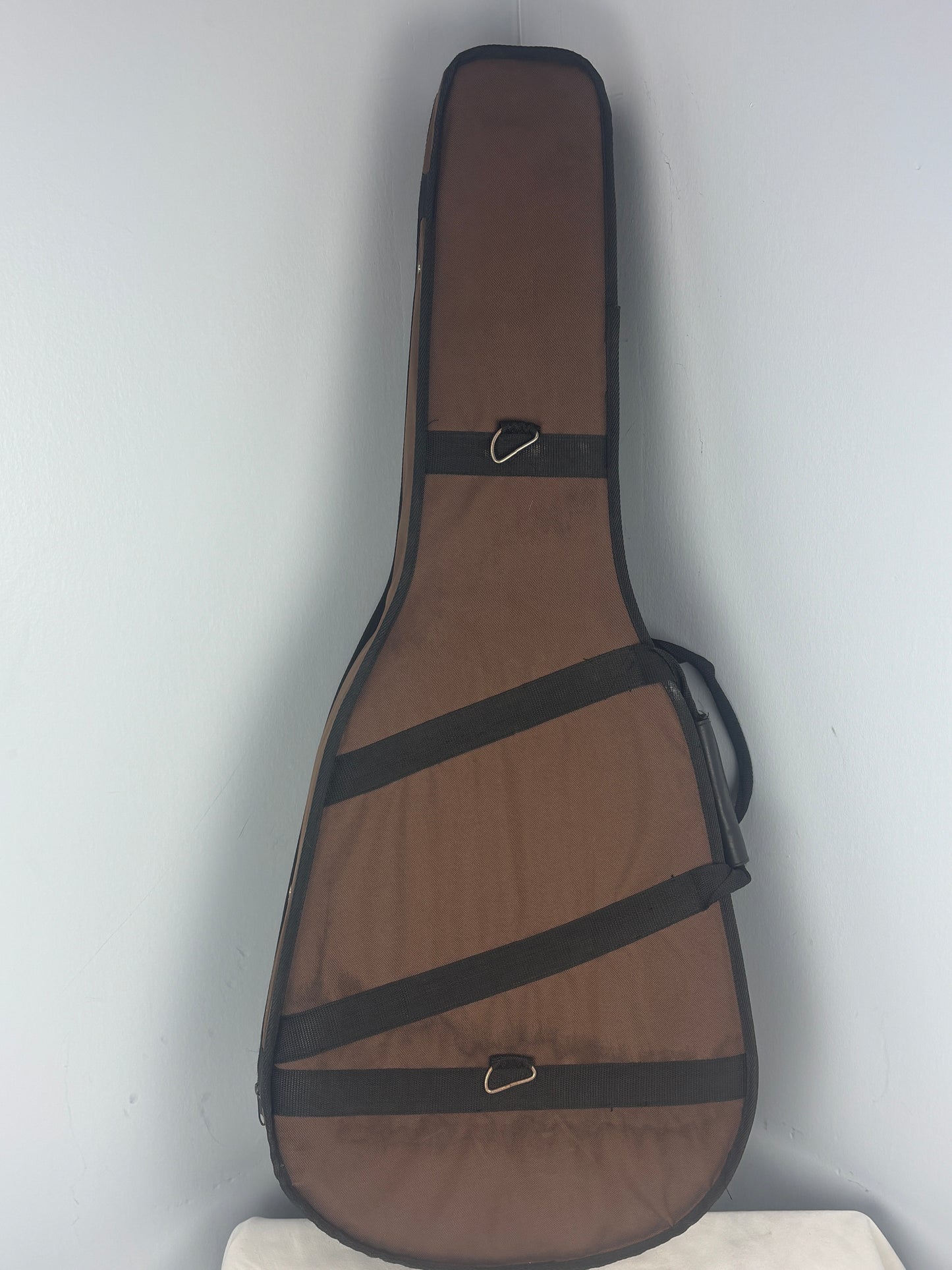 Padded Acoustic Guitar Gig Bag – Brown w/ Plush Interior – Dreadnought Fit