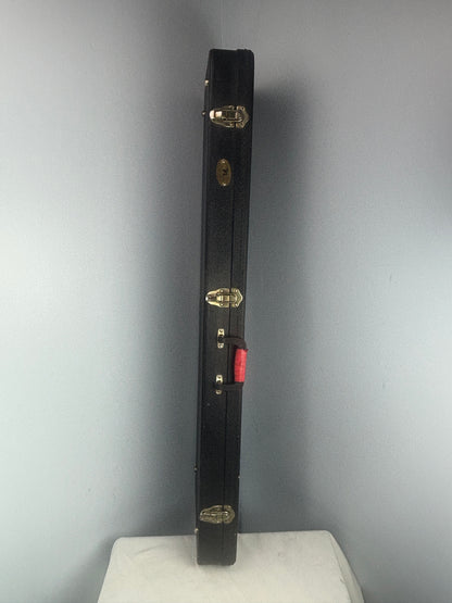 TKL Hard Shell Guitar Case – ES-335 / Gibson Midtown Style – Black w/ Gray Plush Interior