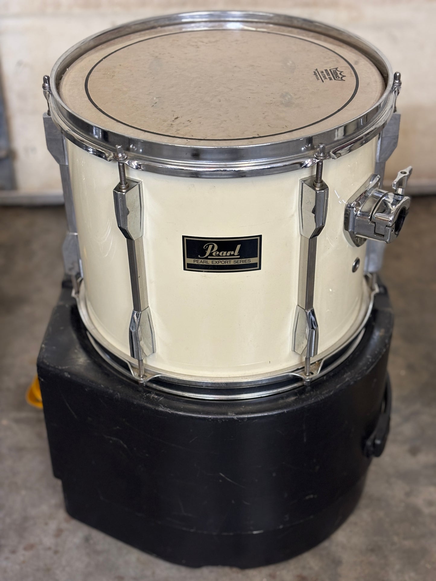 Pearl Export Series Drum Kit – White Wrap – Taiwan Era – Shell Pack + Pedal + Cases