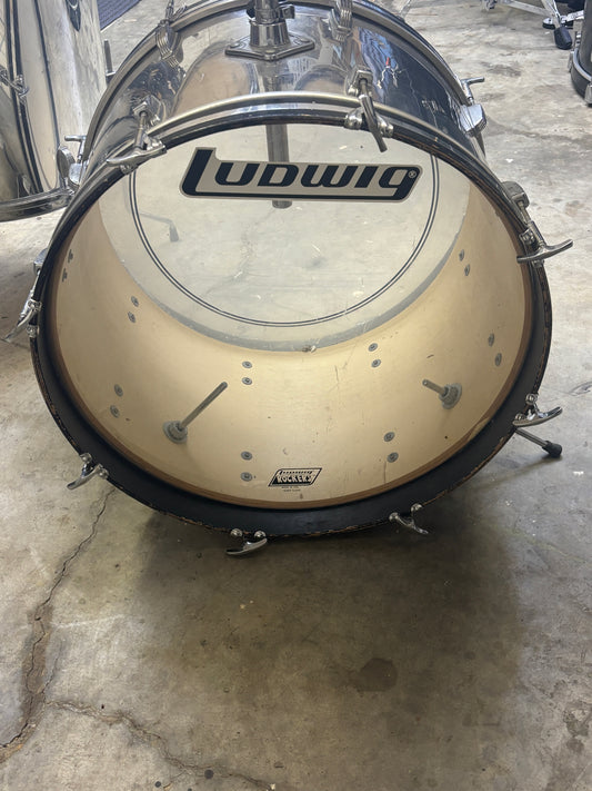 Ludwig Rockers USA 4-Piece Drum Shell Pack – Mirror Chrome Finish