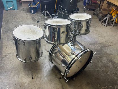 Ludwig Rockers USA 4-Piece Drum Shell Pack – Mirror Chrome Finish
