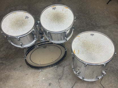 Ludwig Rockers USA 4-Piece Drum Shell Pack – Mirror Chrome Finish