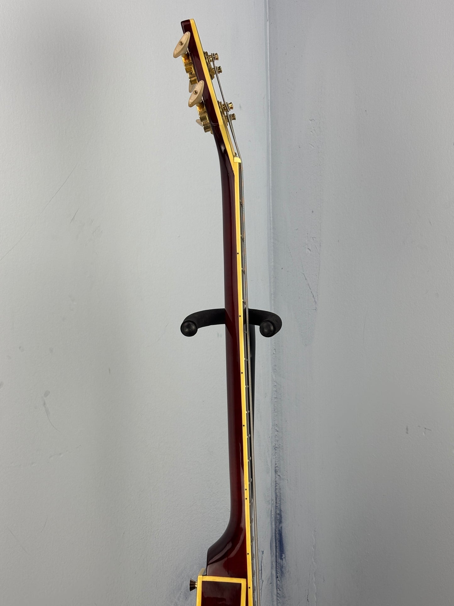 Jay Turser Hollow Body Electric Bass Guitar w/ Hardshell Case – Tobacco Sunburst