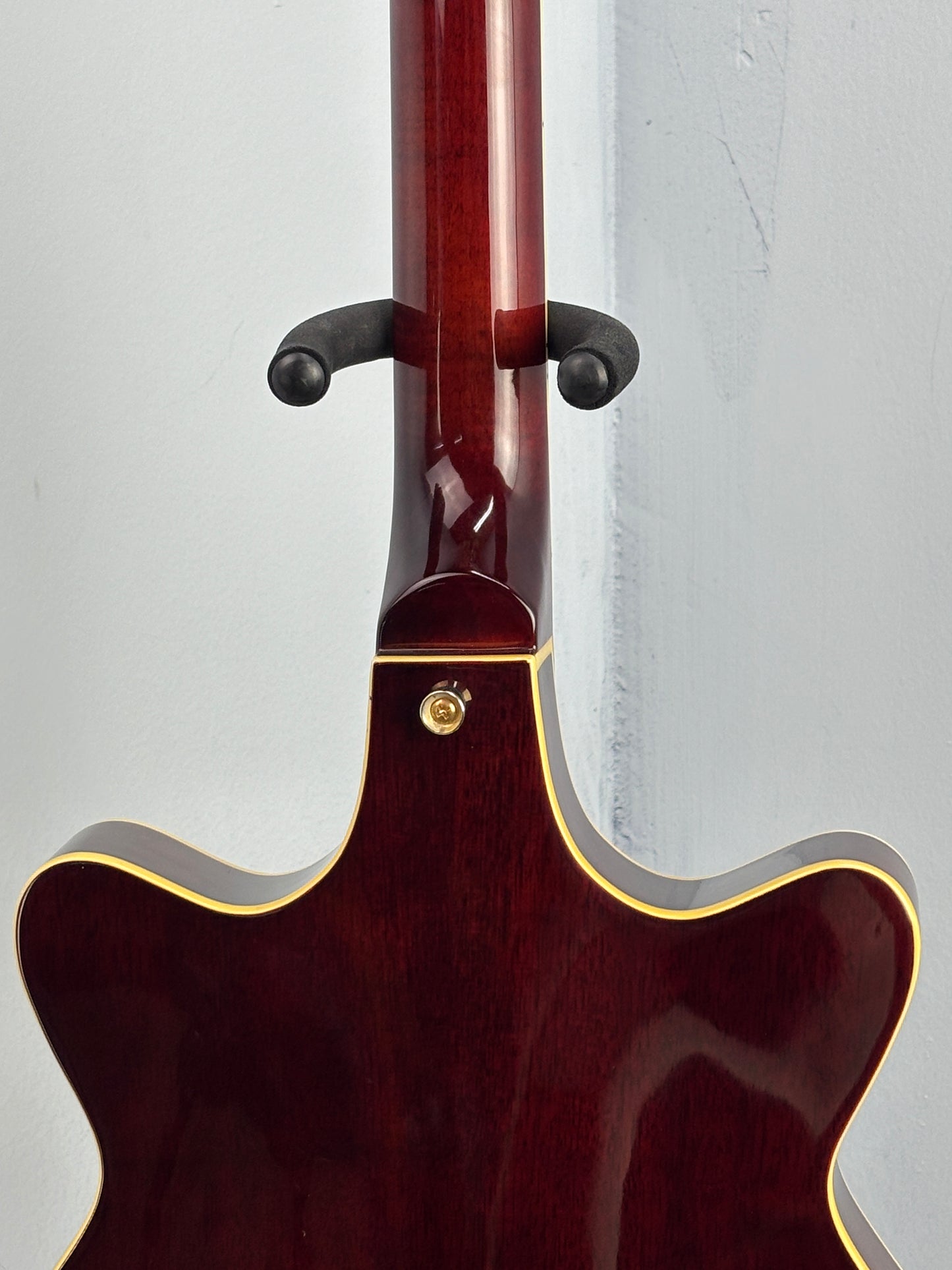 Jay Turser Hollow Body Electric Bass Guitar w/ Hardshell Case – Tobacco Sunburst