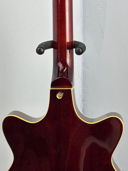 Jay Turser Hollow Body Electric Bass Guitar w/ Hardshell Case – Tobacco Sunburst