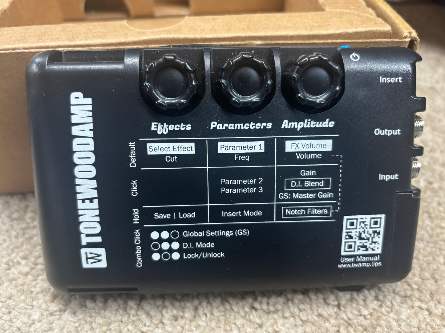 ToneWoodAmp SOLO Acoustic Guitar Effects Processor – Like New w/ Original Box & Accessories