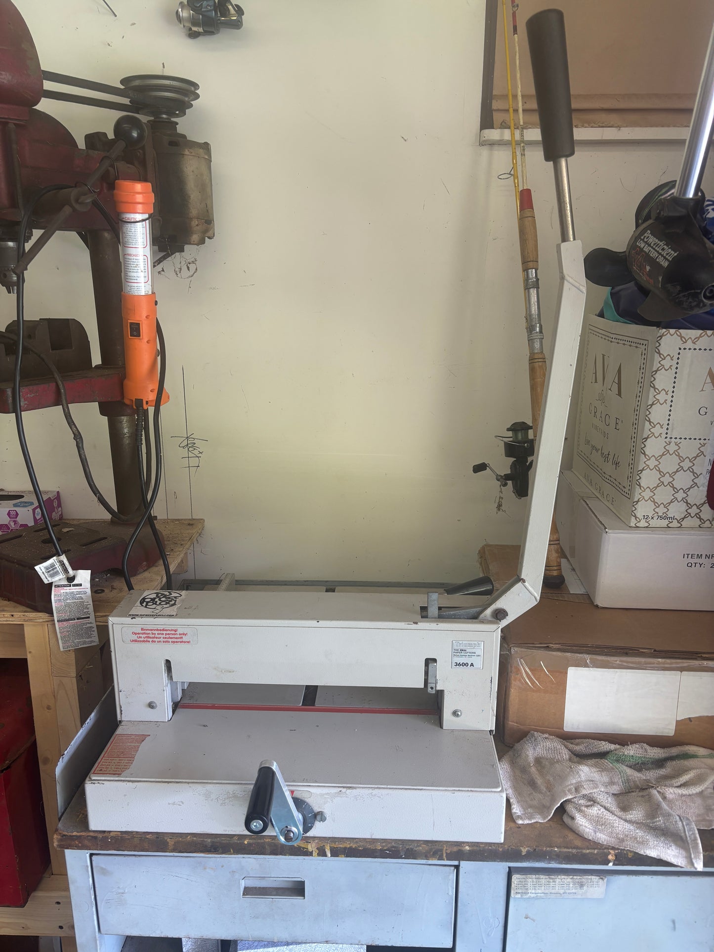 Triumph 3600A Manual Paper Cutter / Stack Cutter – Made in Germany