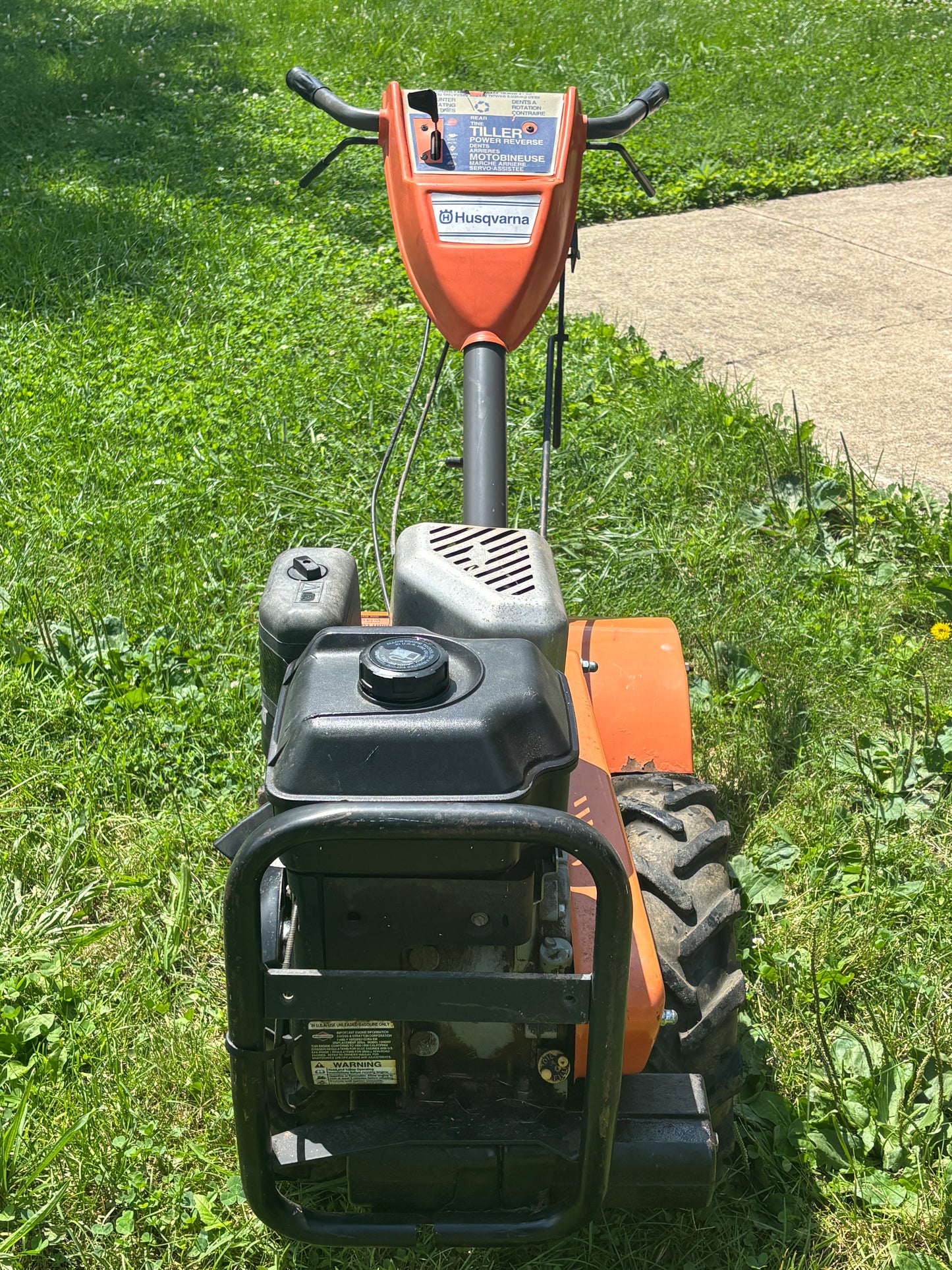 Husqvarna 600 CRT Rear-Tine Tiller – Made in USA – Fresh Engine Oil – $595