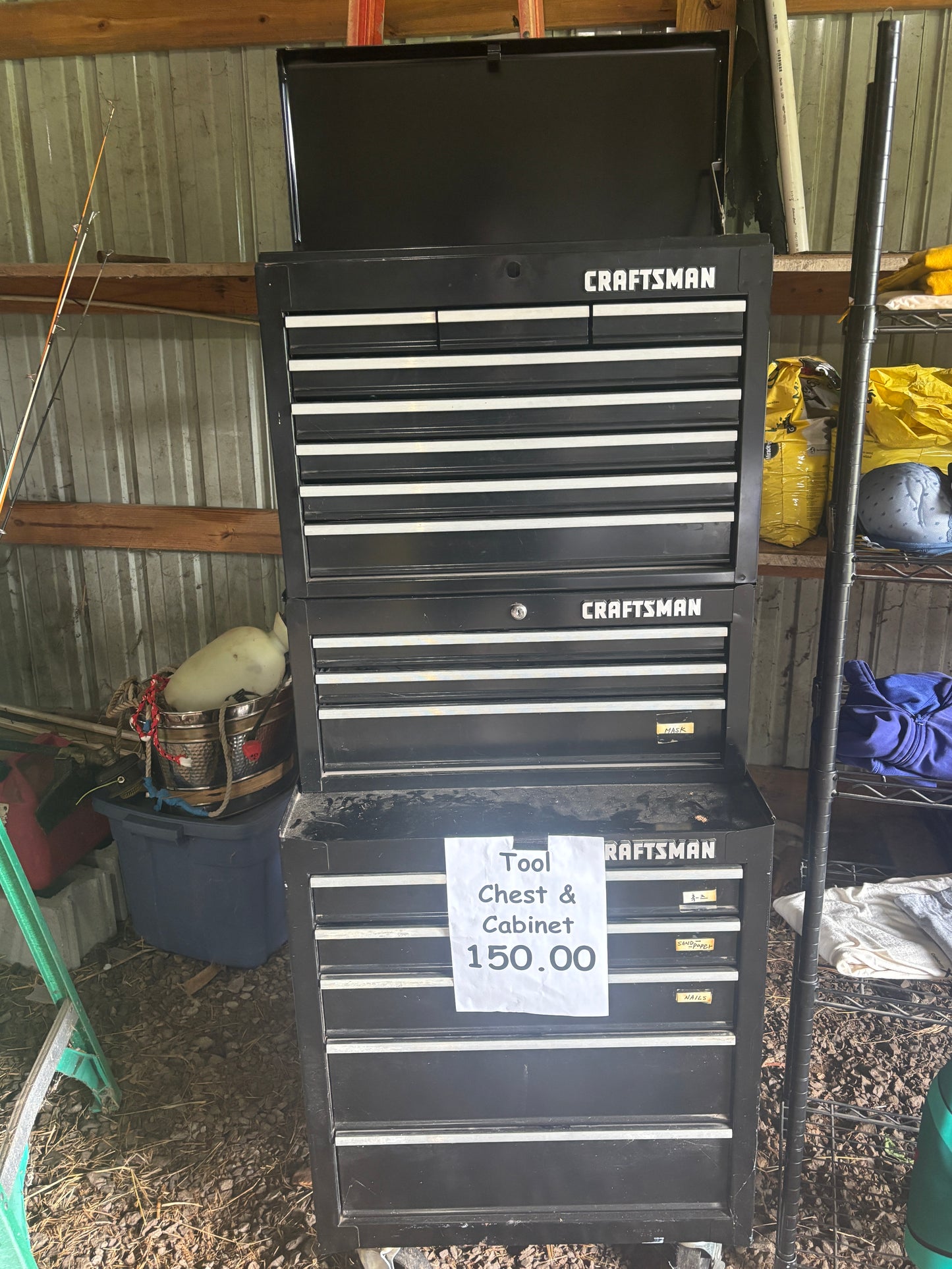 Craftsman 3-Piece Rolling Tool Chest & Cabinet Set – Ball Bearing Drawers
