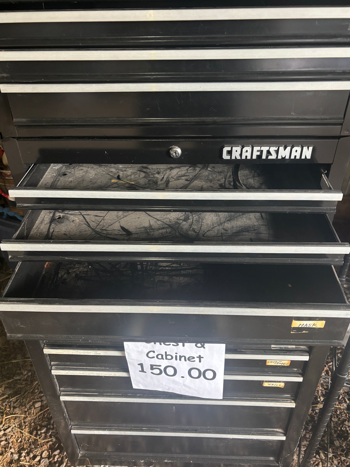 Craftsman 3-Piece Rolling Tool Chest & Cabinet Set – Ball Bearing Drawers