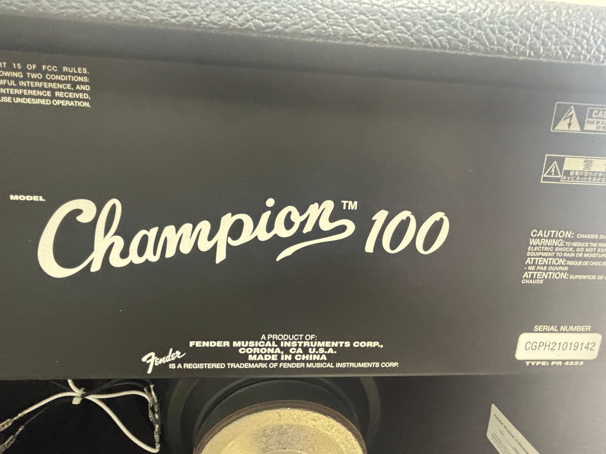 Fender Champion 100 2x12 Guitar Amplifier – Fully Tested, Very Clean