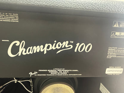 Fender Champion 100 2x12 Guitar Amplifier – Fully Tested, Very Clean