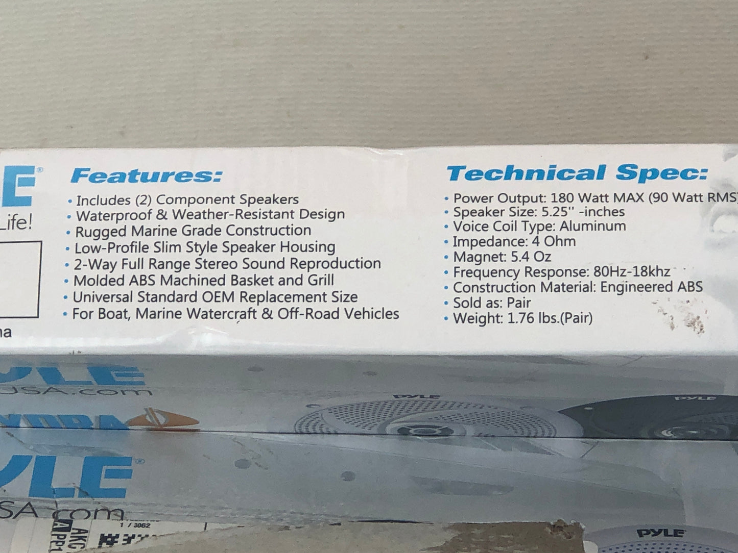 Pyle Waterproof Marine Speakers